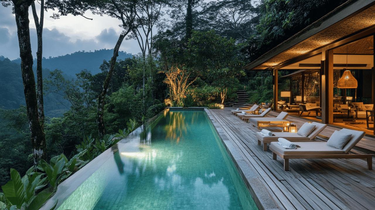 Piscine bordee de bois : L’art d’integrer l’eau dans un decor naturel et raffine